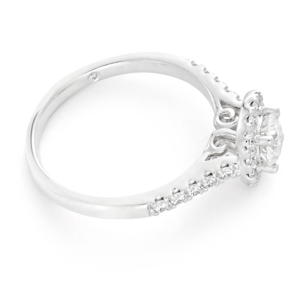 Flawless Cut Platinum Diamond Ring