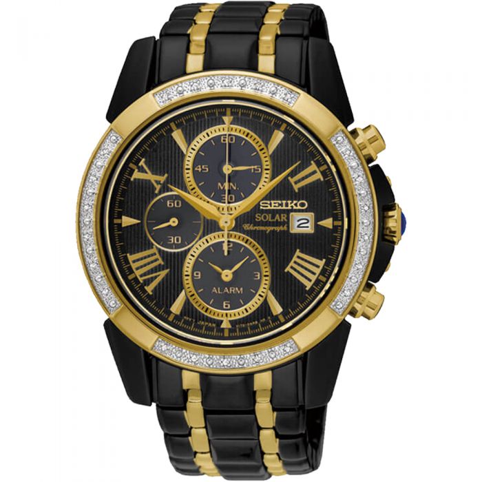 Seiko SSC514P Le Grand Sport Diamond Set Solar Mens Watch (30257422) -  Watches | Grahams Jewellers