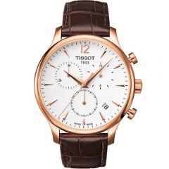 Tissot Tradition T0636173603700 Brown Leather Mens Watch