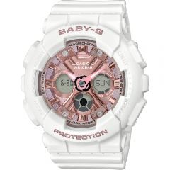 Casio Baby-G BA-130-7A1DR White Resin Womens Watch