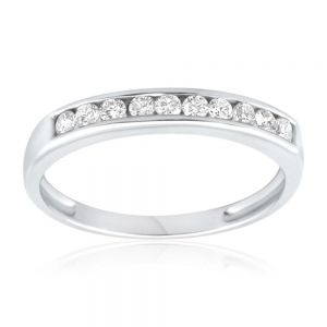 9ct White Gold Wonderful Diamond Ring