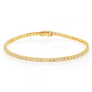 1 Carat Luminesce Lab Grown Diamond Tennis Bracelet in 9ct Yellow Gold