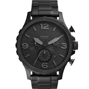 Fossil 'Nate' Chronograph JR1401 Stainless Steel mens Watch