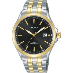 Pulsar PS9632X Two-Tone Stainless Steel Mens Watch