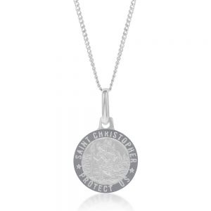 Sterling Silver St. Christopher 12mm Pendant